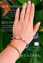 [Healing Trust] Lava Rock Bracelet with Lavender Essential Oil, Pink Zebra Jasper Essential Oil Diffuser Bracelet, Yoga Mediation Bracelet Stone Diffuser, Relaxing Aromatherapy Diffuser Bracelet, Pink Bracelet for Women and Men - Image 2